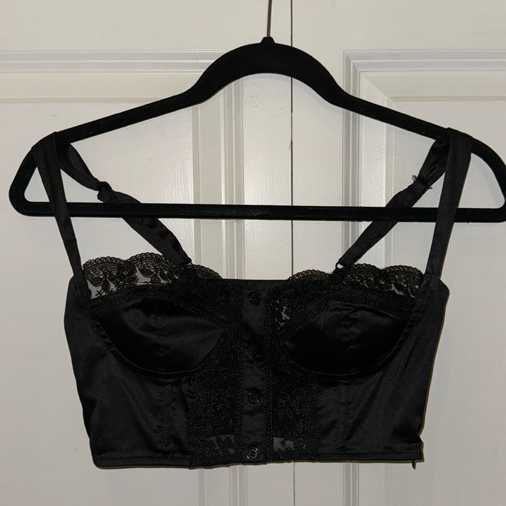 Princess Polly Black Tank Top Size 2